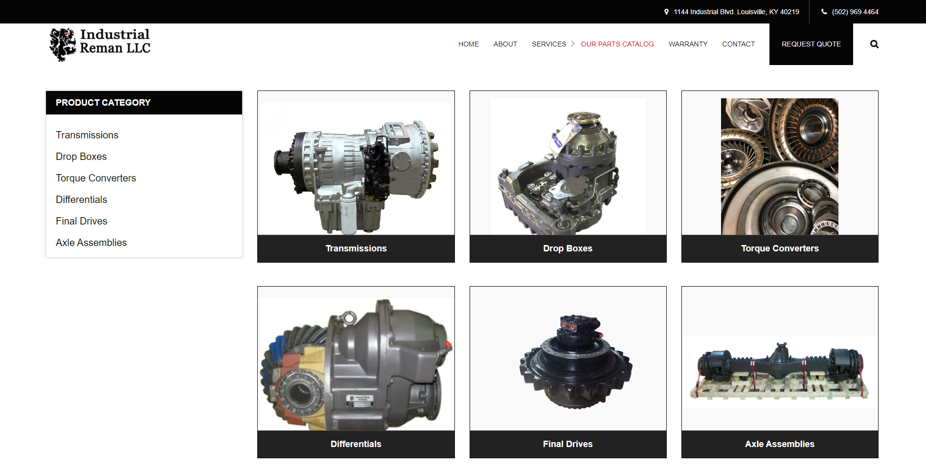industrial website catalog