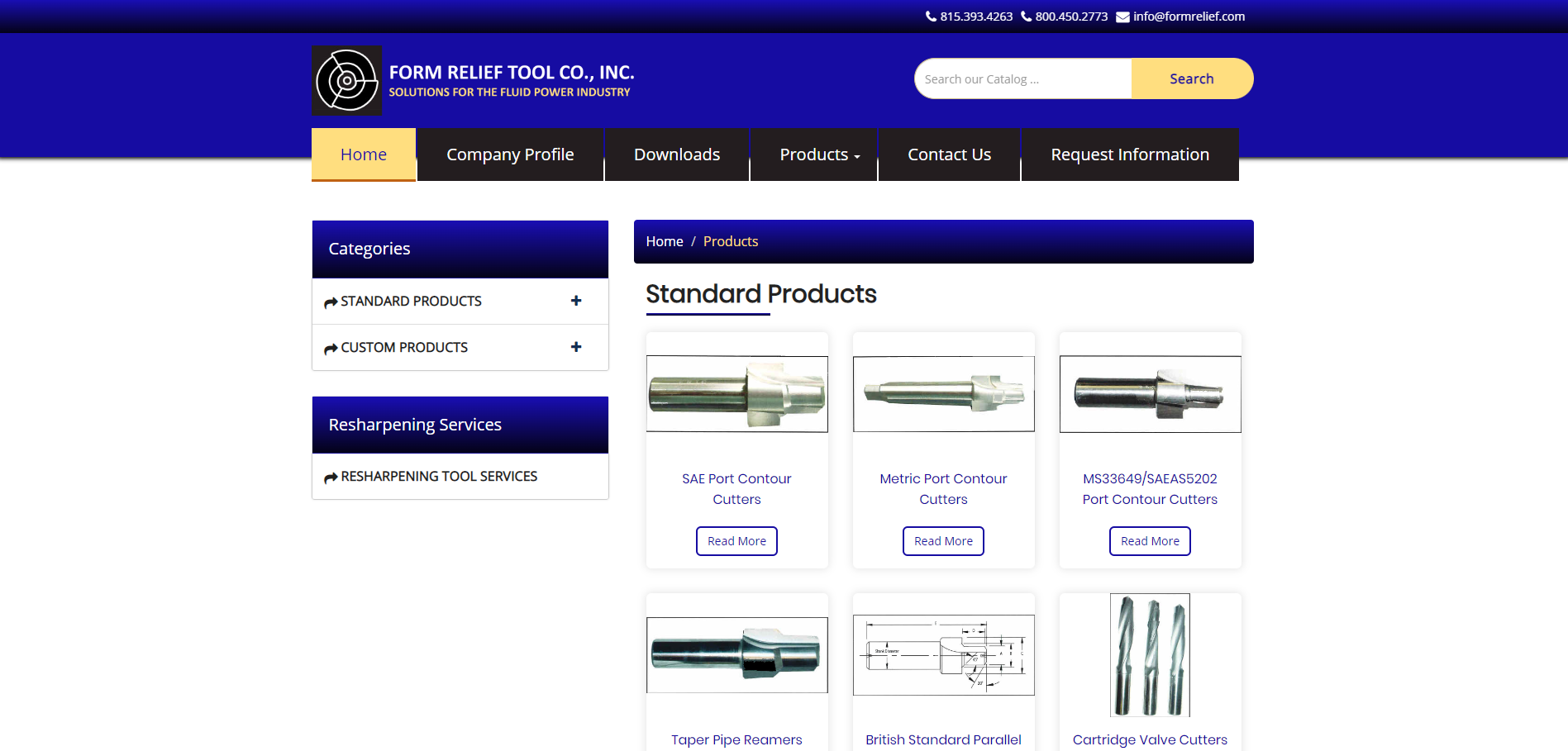 industrial catalog webiste