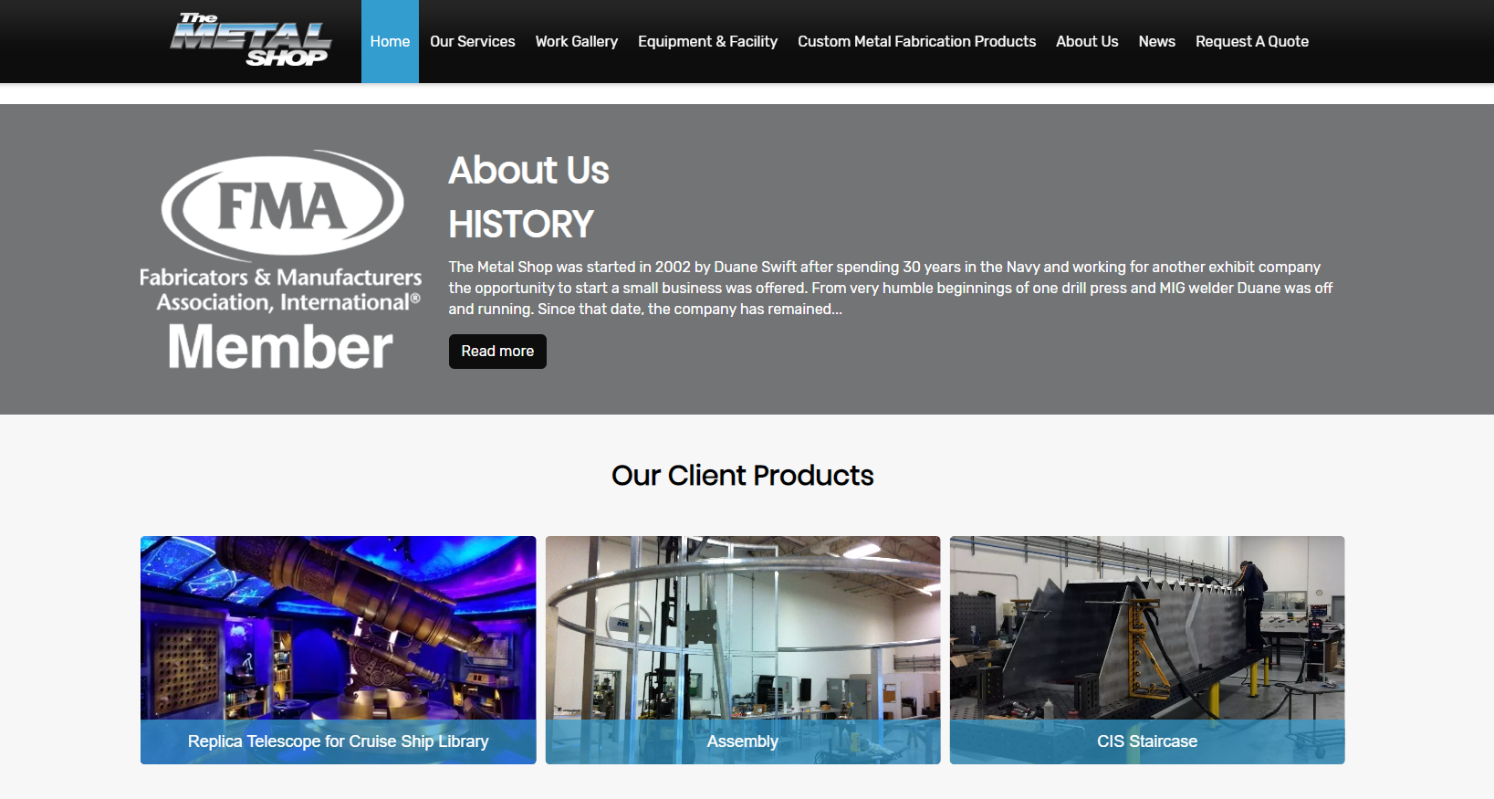 Industrial catalog website