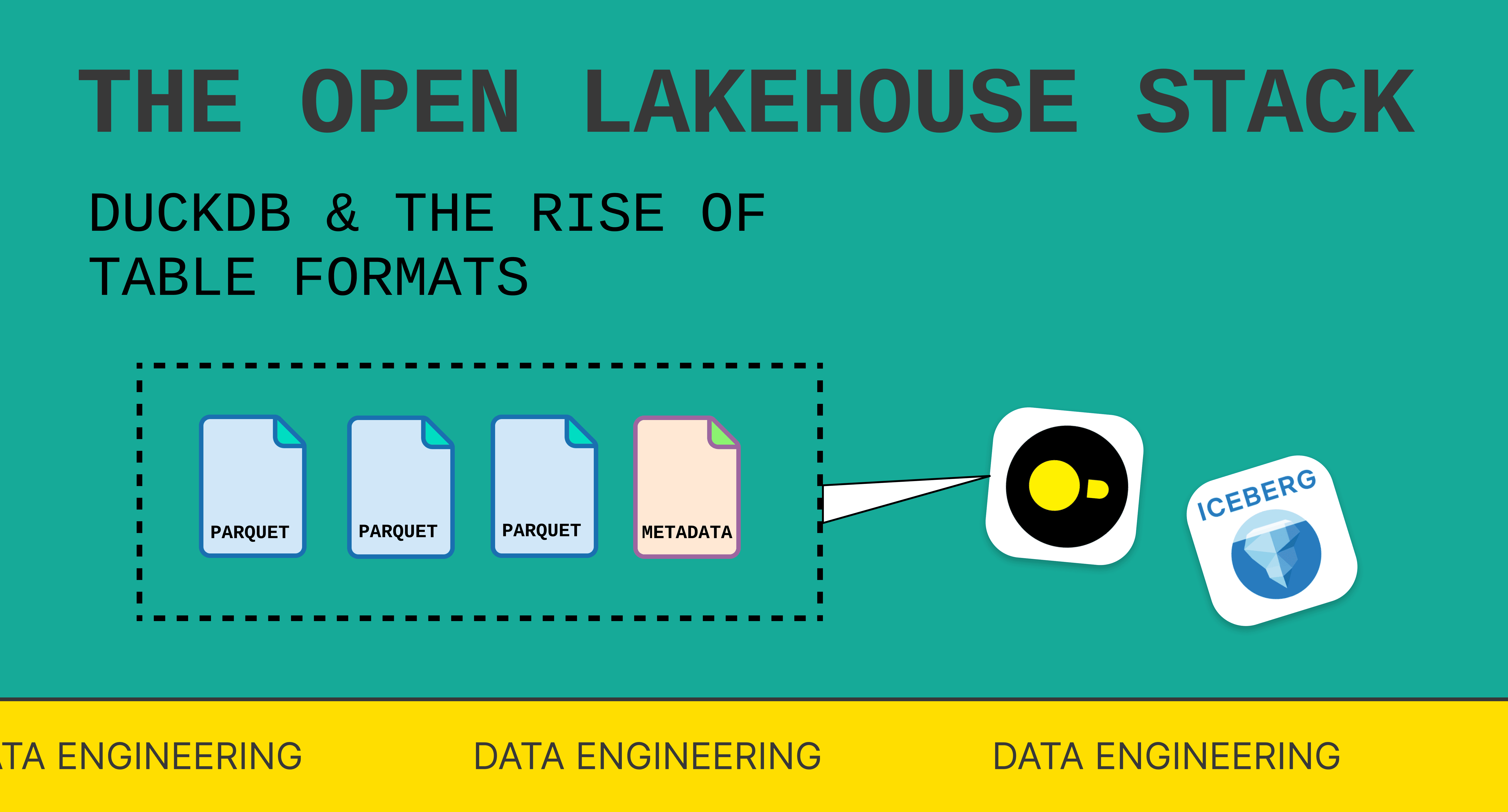 The Open Lakehouse Stack: DuckDB and the Rise of Table Formats